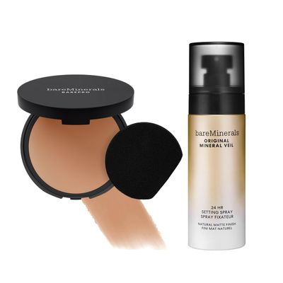 bareMinerals Barepro 24HR Skin-Perfecting Matte Powder Foundation + Original Mineral Veil Natural Matte Setting Spray Bundle