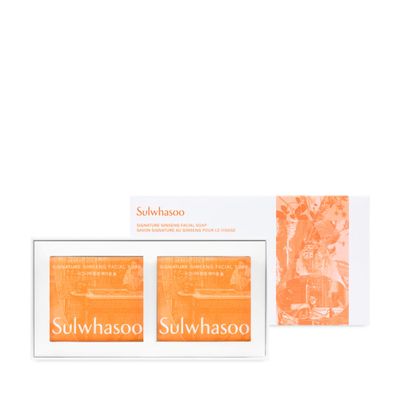 Sulwhasoo Signature Ginseng Facial Soap | Korean Cleansing Bar Face Wash for All Skin Types | Removes Oil & Impurities | Moisturizing Ginseng Face Cleanser for Soft Smooth Skin | Korean Skin Care