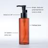 2PCS 100ml/3.4oz Empty Refillable Amber Frosted Glass Lotion Pump Press Bottles Soap Dispensers Containers Jars with Black Pumps for Lotion Liquid Makeup Removel Oil Shampoo (Pack of 2) view 3