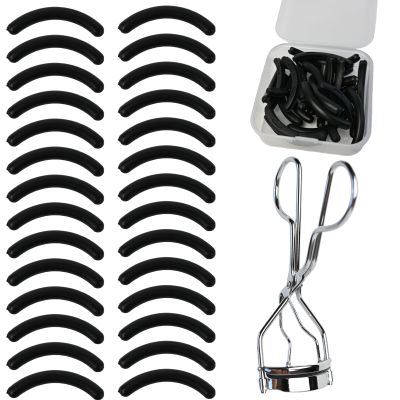 28PCS Eyelash Curler Refills Pads Compatible with Shiseido, Eyelash Curlers Refill, Silicone Lash Curler Refill Pads Suitable for Shu Uemura, Revlon, Elf, Wide Range of Eyelash Curler