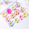 10 Pcs Multicolor Hawaii Plumeria Flower Clips, 7cm Hawaiian Flower Hair Barrettes Beach Party Hair Clips Artificial Tropical Hairpins view 3