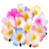 10 Pcs Multicolor Hawaii Plumeria Flower Clips, 7cm Hawaiian Flower Hair Barrettes Beach Party Hair Clips Artificial Tropical Hairpins view 4