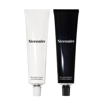 Ncessaire The Hand Duo The Hand Cream + The Hand Retinol Treatment Holiday Gift Set for Dry Hands Daily Moisture + Nighttime Repair with Ceramides, Peptides & Retinol 2 x 2.5 oz