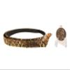 0.5" Real Texas Western Rattlesnake Hat Band with Rattle: Black Leather Backing view 2