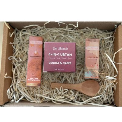 Glow Getter Skincare Essentials Bundle (Cacao+ Cafe), Ubtan + Anti Aging Serum + Lip Balm