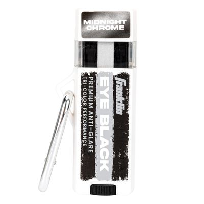 Franklin Sports Premium Baseball Eye Black - All Sports Eyeblack Stick for Baseball, Softball + Football Players - 3 Color Gold Fusion for Sun Glare - Black Chrome