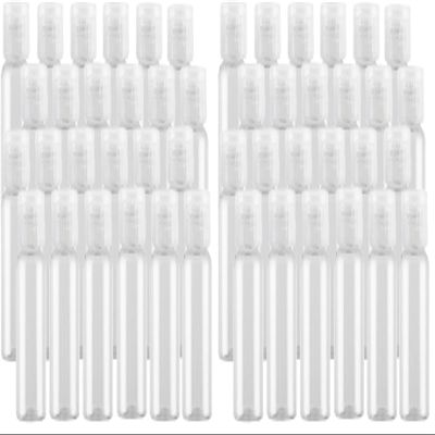 0.5oz Mini Clear Plastic Empty Bottle with Flip Cap Small Travel Bottles Storage Containers Jars for Cosmetic Sample Lotion Shower Gel Emulsion Toiletries - BPA-free - Set of 24 (Pack of 2)