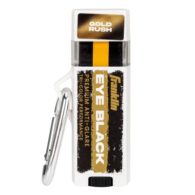 Franklin Sports Premium Baseball Eye Black - All Sports Eyeblack Stick for Baseball, Softball + Football Players - 3 Color Gold Fusion for Sun Glare - Black/Gold