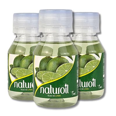 BO COSMETICS Naturoil Lemon Oil 2 oz Natural Oil for Hair, Skin & Nails Rich in Fatty Acids, Vitamin E & Iron Lightweight, Non-Greasy Formula Nourishes, Softens & Adds Shine (Pack of 3)