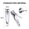 20 Pieces Stainless Steel Nail Clippers Set Fingernail and Toenail Clipper Portable Sturdy Nail Clippers for Men and Women (Pack of 2) view 2