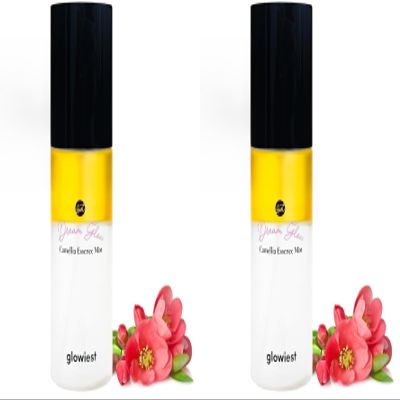 glowiest Dream Glow Camellia Essence Mist- Glass Skin Hydration & Soothing. Glow-Booster ; All In One Multi Mist+Toner+Serum l 75% Camellia Flower Water (2.70 fl. oz (80 ml)) (Pack of 2)