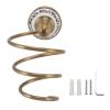 Brass Hair Dryer Holder Antique Retro Wall Mounted, Bathroom Hair Tool Storage Rack, White Finish - Durable Brass Construction, Space Saving Organizer, Ideal for Salon and Home U view 1