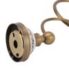 Brass Hair Dryer Holder Antique Retro Wall Mounted, Bathroom Hair Tool Storage Rack, White Finish - Durable Brass Construction, Space Saving Organizer, Ideal for Salon and Home U view 2