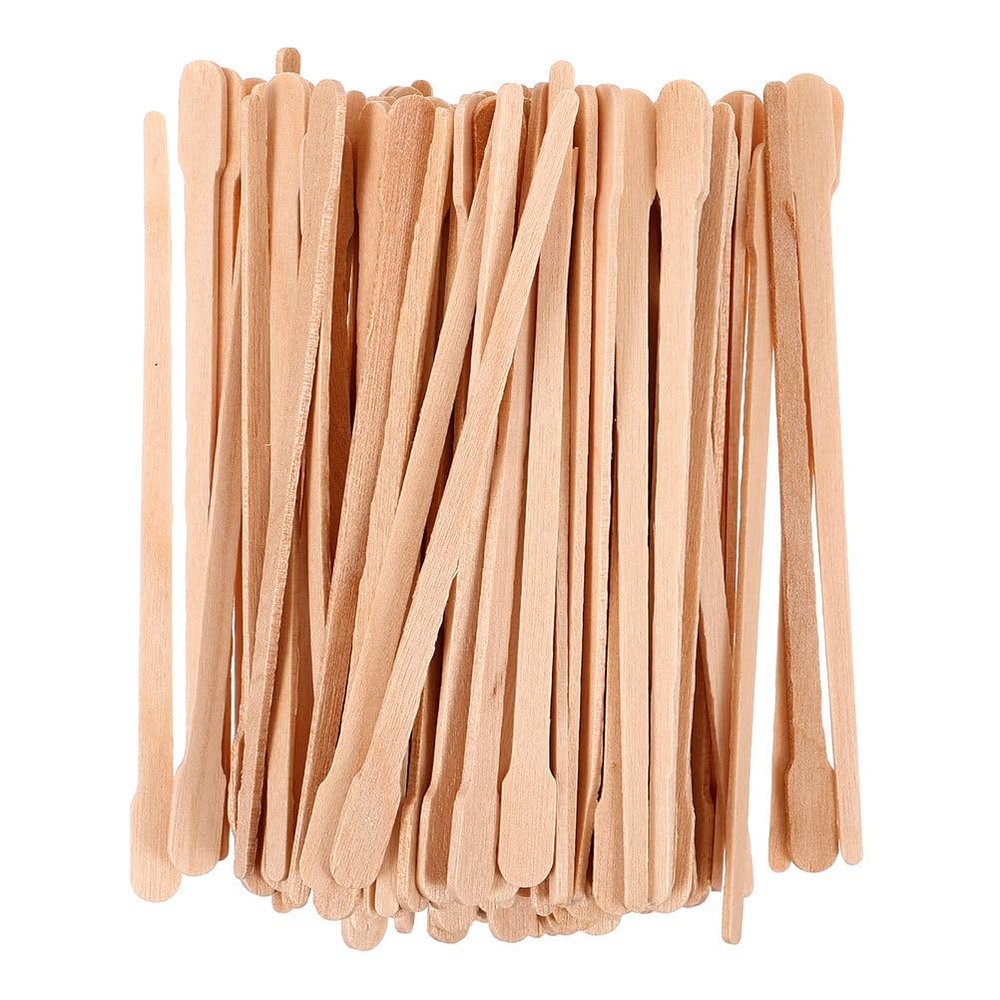 Healvian 800pcs Wooden Wax Sticks: Body Eyebrow Lip Nose Waxing Applicator Sticks For Hair Removal And Smooth Skin - Wooden Applicators For Spa And Home