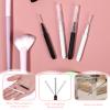 60pcs Brow Lamination Brush Micro Eyebrow Brush with Cap Portable Mini Spoolies Micro Spoolie Comb For Brow Lamination Eyebrows Eyelashes Extensions Tool (30 Black+30 White) view 4