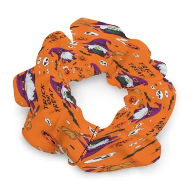 Aiyoolee Hair Ties Scrunchies for Women, Soft Satin Hair Accessories for Thick Thin Curly Hair Halloween Funny Witches Gnome Cute Cartoon