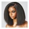 wigs 13x4 HD Lace Frontal Wigs Human Hair Kinky Straight Short Bob Wigs For Black Women Glueless Wigs Yaki Straight Lace Front Wig hairpiece(13x4 HD Lace Wig,12INCHES) view 3