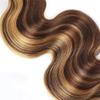 P427 Highlight Blonde Bundle Human Hair Highlight Human Hair Bundles Body Wave 1 Bundle 24 Inch Color P427 Blonde 100G/PC Unprocessed Brazilian Virgin Double Weft Hair Extension view 4
