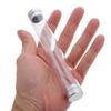 Ipetboom Transparent Eyelash Tweezers Case, 10Pcs Portable Cylindrical Storage Tube with Cap for Single Tool Protection and Eyelash Extension Holder Organizer view 3