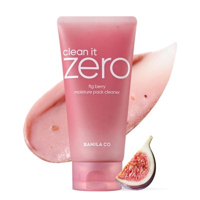 BANILA CO Clean It Zero Fig Berry Moisture Facial Polish | Vegan Facial Polish with Fig & Berry Extracts | Gentle Exfoliating Wash-Off Pack for Smooth, Hydrated Skin (180g / 6.34 oz)