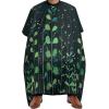 Green Plant Plane Barber Cape for Adult Hair Cutting Cape with Adjustable Snap Closure, Durable Haircut Capes for Salon & Home Use view 1