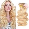 28 30 32 Inch P27613 Bundles Human Hair Blonde Body Wave Bundles Unprocessed Virgin Mixed Length 613 Body Wave Bundle Hair Extensions 50 Gram Per Bundle view 1
