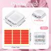 4 Pcs Clear Press on Nail Organizers, Press on Nail Case with 30 Pcs Adhesive Double Sided Tape for Nails Display Case, Nails Box Packaging view 2