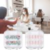 4 Pcs Clear Press on Nail Organizers, Press on Nail Case with 30 Pcs Adhesive Double Sided Tape for Nails Display Case, Nails Box Packaging view 3