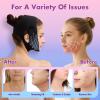 2 Pack Face Slimming Strap, Double Chin Reducer Band, Graphene V-Line Mask Chin Up Mask V Shaped Face Mask Chin strap for sleeping, V-Line Lifting Mask for Women, Medium, Black and Black view 4