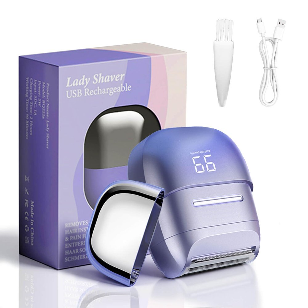 UNIMIKO Electric Razors for Women, Waterproof Wet Dry Mini Electric Shaver for Women - Cordless Rechargeable Foil Shaver for Hair Removal, Legs, Face, Body, Bikini,Sensitive Skin, Teens, Ladies