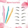 Boao 96 Pieces Eyebrow Razor Eyebrow Trimmer Shavers Dermaplaning Tool Face Razors for Women with Precision Cover (Pack of 2) view 2