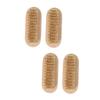 COOLHIYA 4Pcs Double-sided Wooden Nail Brush with Firm Boar Bristles Portable Manicure Pedicure Tool for Cleaning Fingernails and Skin Suitable for Home and Travel Use view 1