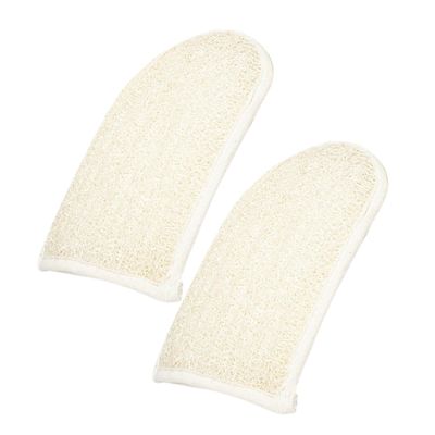 COOLHIYA 2 pcs Dual-Texture Bath Exfoliating Gloves for Adults Loofah Body Scrubber Mittens with Deep Cleansing Skin-Friendly Material Lightweight and Portable Shower Gloves for Women and