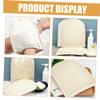 COOLHIYA 2 pcs Dual-Texture Bath Exfoliating Gloves for Adults Loofah Body Scrubber Mittens with Deep Cleansing Skin-Friendly Material Lightweight and Portable Shower Gloves for Women and view 4