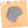 LALADEFIEE 2 Pairs Gel Heel Protector Socks Anti-Crack Moisturizing Ankle Socks Breathable Polyester-Cotton Blend for Night Use and Foot Care Grey view 2