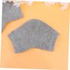 LALADEFIEE 2 Pairs Gel Heel Protector Socks Anti-Crack Moisturizing Ankle Socks Breathable Polyester-Cotton Blend for Night Use and Foot Care Grey view 3