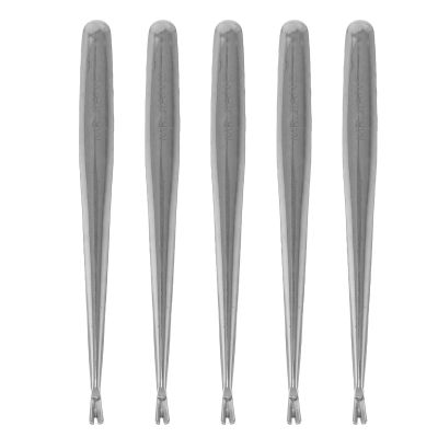 DECHOUS 5pcs Cuticle Pusher: Professional Cuticle Remover Tool And Dead Skin Fork - Stainless Steel Nail Care Tool For Pedicure And Manicure