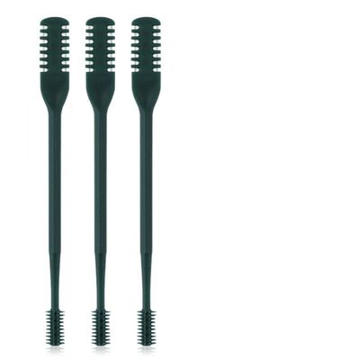 2-in-1 Nasal Hair Cutter for Men and Women, Double-Sided Nose Remover Tool with 360 Rotating Manual Trimmer Ear Pick, Portable Grooming Travel Essentials(Dark Green,3Pcs)