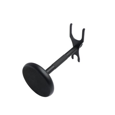 ETHZZLE Zinc Alloy Beard Shaving Tools Rack with Dual Bracket Razor and Brush Holder Black Stand for Men Bathroom Organization and Grooming Accessories