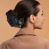 SAFIGLE Rhinestone Hair Claw: Sparkly Bowknot Claw Clip - Non Slip Decorative Updo Hair Clip - Vintage Halloween Barrettes for Bridesmaid Wedding Evening Party view 4