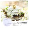 ETHZZLE 2Pcs Square Glass Perfume Bottles Refillable Portable Cosmetic Dispensers Compact Travel Essential Oil Containers Elegant Golden and Black Liquid Sprayers for Outdoors view 3