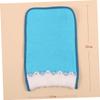 ETHZZLE 3Pcs Bath Exfoliating Gloves Rayon Shower Mitts for Gentle Dead Skin Removal Suitable for Bathing and Sauna Random Colors Random Color view 2