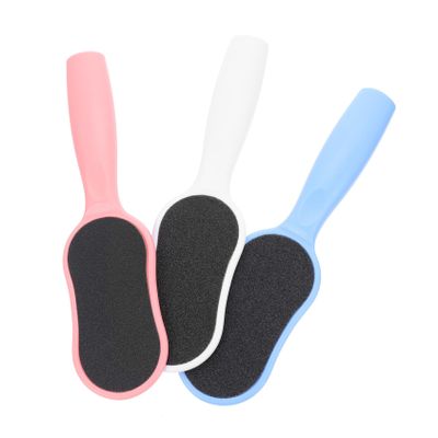 COOLHIYA 3Pcs Dual-Sided Foot File Callus Remover with Ergonomic Handle Pedicure Rasp for Dead Skin Removal Professional Foot Care Trimmer for Smooth at Home and Salon Use Blue Pink White