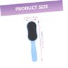 COOLHIYA 3Pcs Dual-Sided Foot File Callus Remover with Ergonomic Handle Pedicure Rasp for Dead Skin Removal Professional Foot Care Trimmer for Smooth at Home and Salon Use Blue Pink White view 2