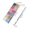 SAFIGLE 2 Boxes Face Paint: Water-Based 12-Color Washable Makeup Palette - Water-Soluble Face Paint For Halloween Cosplay Theater And Festivals view 2