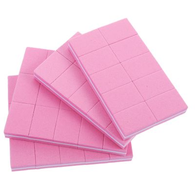 COOLHIYA 50Pcs Small Rose Nail Buffers Double-Sided Polishing Buffer Block for Manicure and Nail Art Portable Sponge File for Shaping Polishing and Polish Removal Suitable for Natural