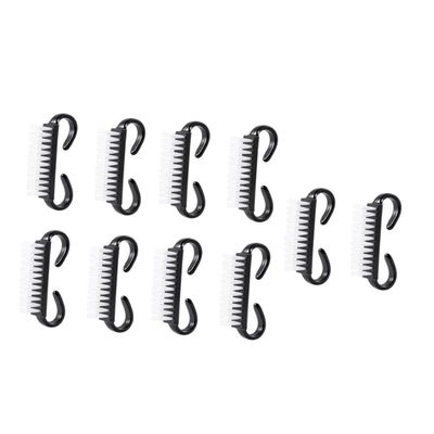 ETHZZLE 10 Pcs Small Nail Cleaning Brushes Lightweight Manicure Nail Art Dust Remover Tools for Fingernails Portable Scrub Kit for Home and Salon Use