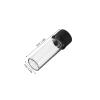 SAFIGLE 100pcs Clear Glass Vials: 2ml Glass Sample Vials With Plastic Screw Black Cap - Small Refillable Bottles For Cosmetics Essential Oils view 4