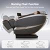 Real Relax Dual Core S Track Massage Chair,Full Body Recliner with Zero Gravity,Rocking Function,12 Auto Modes,Bluetooth,Foot Roller,Home or Office Use,Gray and Brown view 4