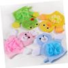 ETHZZLE 4Pcs Cartoon Bathing Gloves Creative Body Cleaner Deep Cleaning Mittens for Boys and Lightweight Portable Shower Scrub for Gentle Skin Care view 4